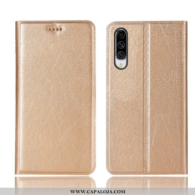 Capa Samsung Galaxy A70s Couro Telemóvel Cases Antiqueda Dourado, Capas Samsung Galaxy A70s Protetor