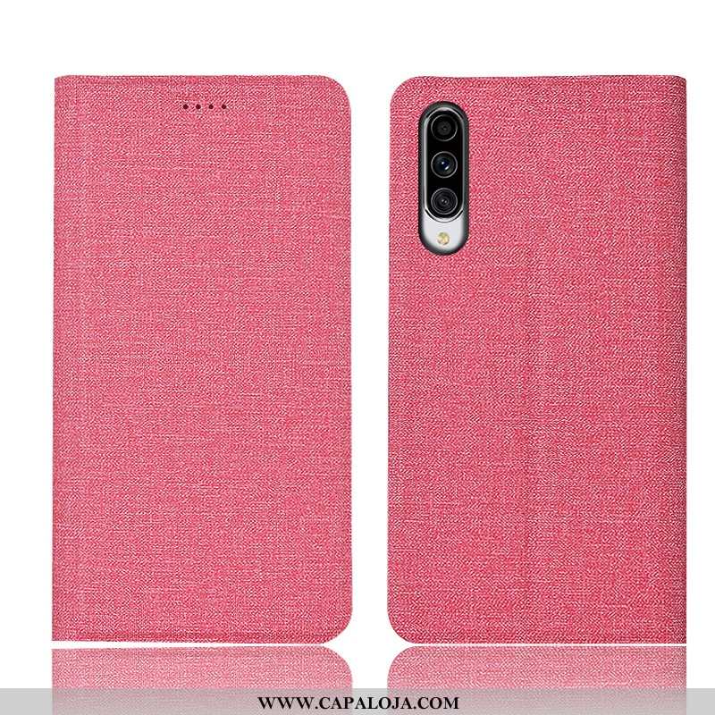 Capa Samsung Galaxy A70s Protetoras Capas Azul Telemóvel, Samsung Galaxy A70s Linho Promoção