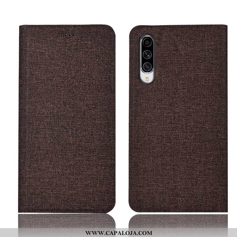 Capa Samsung Galaxy A70s Protetoras Capas Azul Telemóvel, Samsung Galaxy A70s Linho Promoção