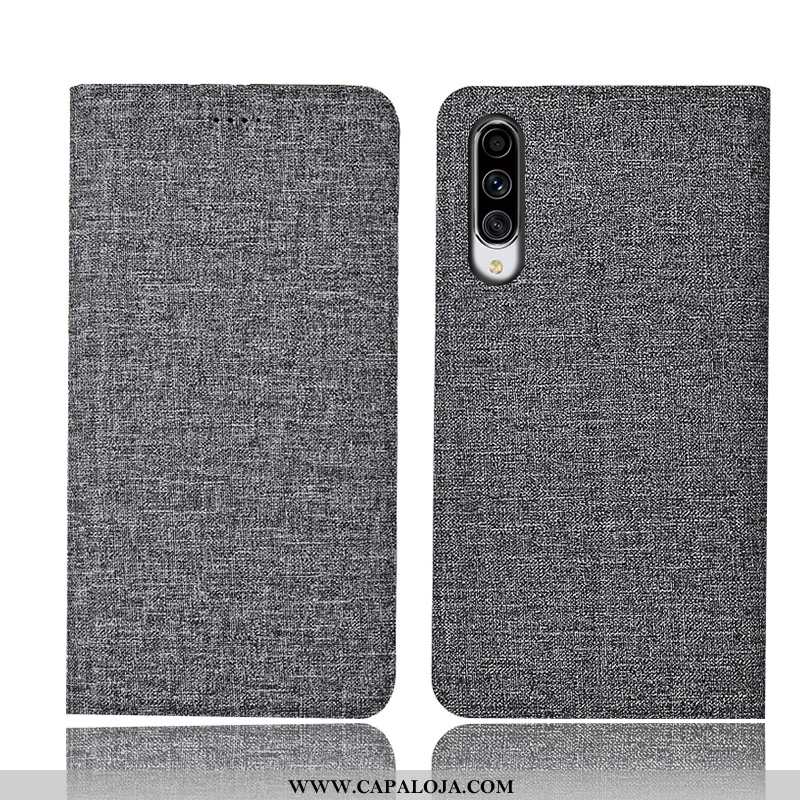 Capa Samsung Galaxy A70s Protetoras Capas Azul Telemóvel, Samsung Galaxy A70s Linho Promoção