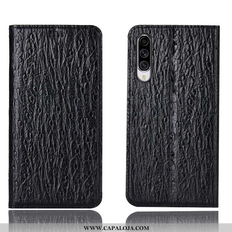 Capa Samsung Galaxy A70s Protetoras Completa Pássaro Capas Castanho, Samsung Galaxy A70s Couro Legit