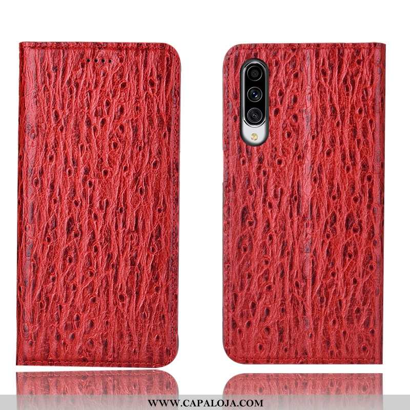 Capa Samsung Galaxy A70s Protetoras Completa Pássaro Capas Castanho, Samsung Galaxy A70s Couro Legit