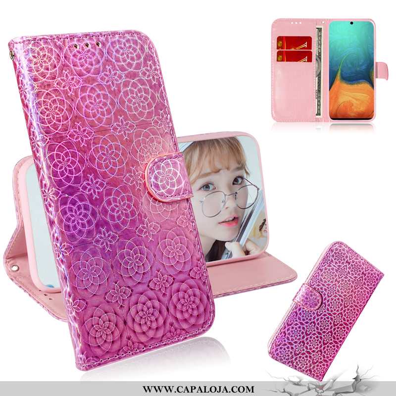 Capa Samsung Galaxy A71 Couro Feminino Antiqueda Cases Rosa, Capas Samsung Galaxy A71 Protetoras Bar