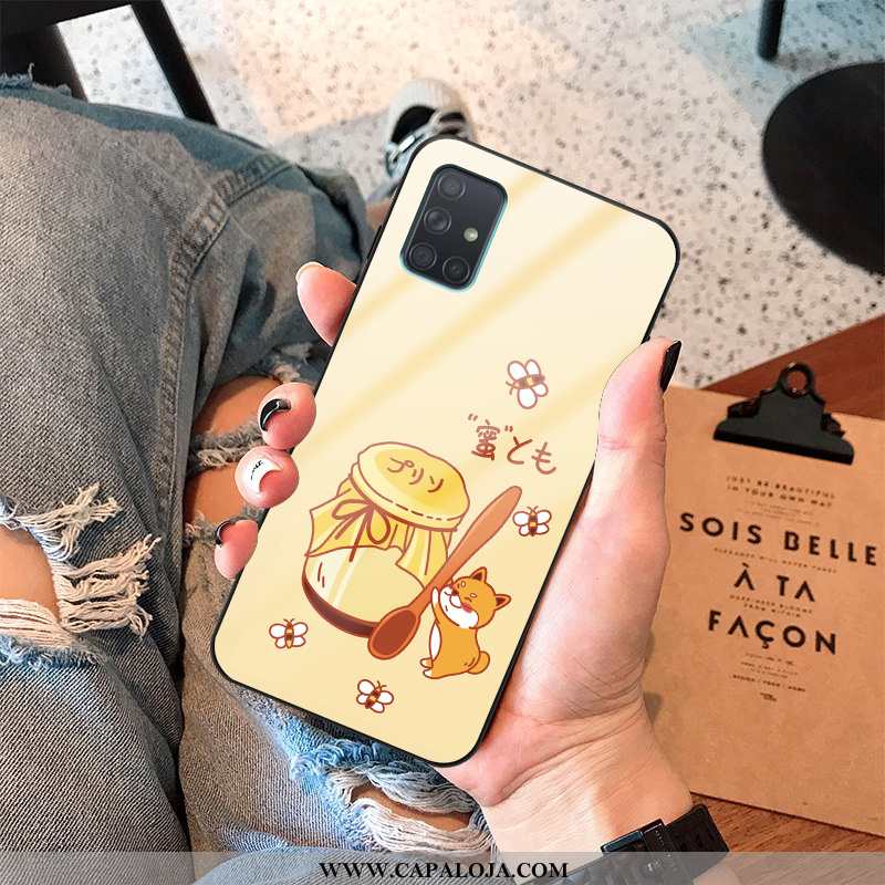 Capa Samsung Galaxy A71 Personalizada Tampa Frente Telinha Amarelo, Capas Samsung Galaxy A71 Criativ