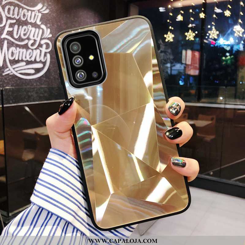 Capa Samsung Galaxy A71 Protetoras Completa Capas Malha Dourado, Samsung Galaxy A71 Silicone Barato