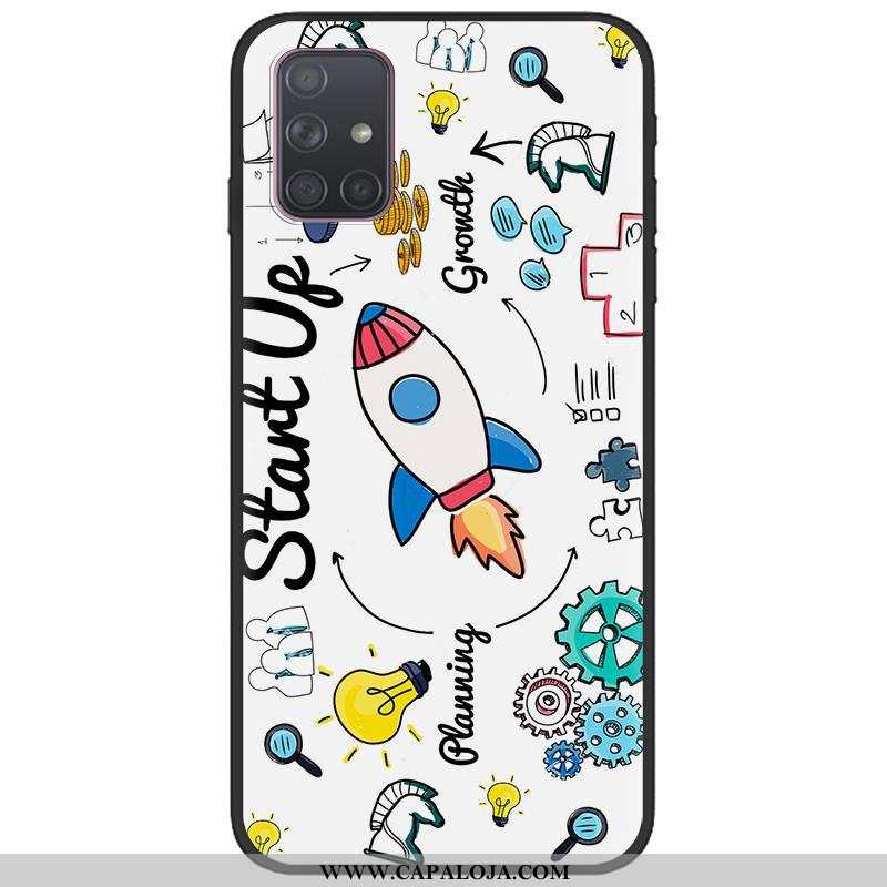 Capa Samsung Galaxy A71 Tendencia Capas Criativas Desenho Animado Verde, Samsung Galaxy A71 Soft Com