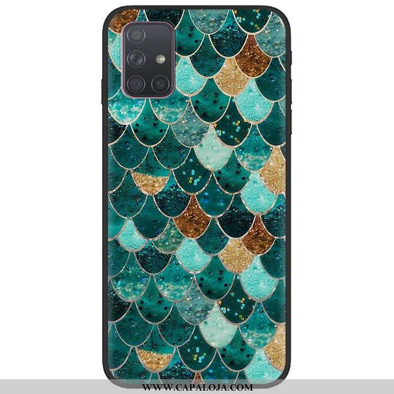 Capa Samsung Galaxy A71 Tendencia Capas Criativas Desenho Animado Verde, Samsung Galaxy A71 Soft Com