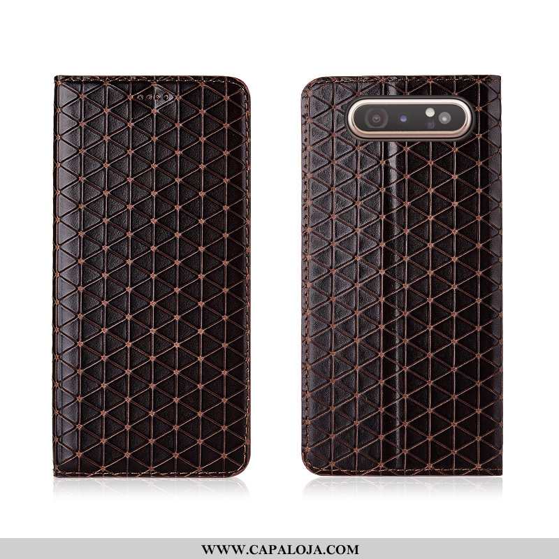 Capa Samsung Galaxy A80 Couro Genuíno Capas Antiqueda Nova Rosa, Samsung Galaxy A80 Couro Baratas