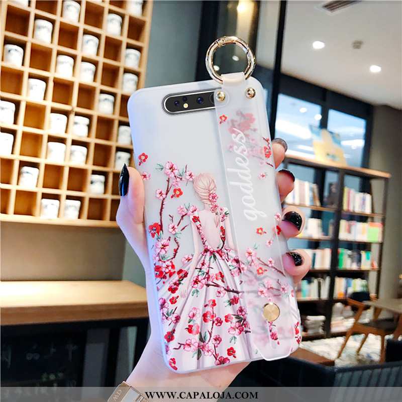 Capa Samsung Galaxy A80 Criativas Antiqueda Cases Malha Rosa, Capas Samsung Galaxy A80 Protetoras On