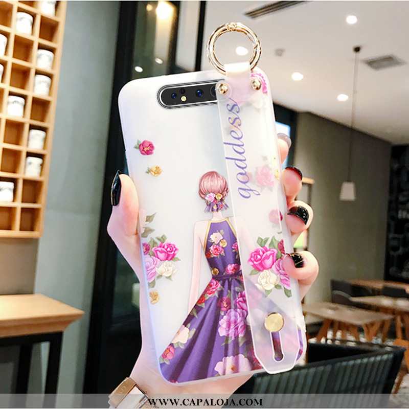 Capa Samsung Galaxy A80 Criativas Antiqueda Cases Malha Rosa, Capas Samsung Galaxy A80 Protetoras On