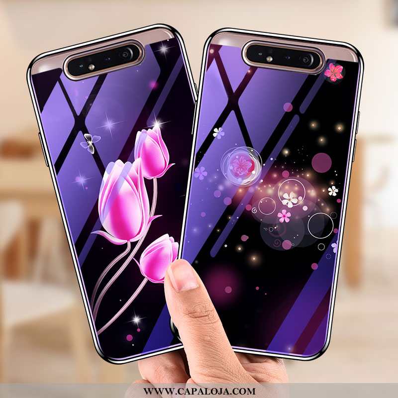 Capa Samsung Galaxy A80 Protetoras Capas Tendencia Roxa Roxo, Samsung Galaxy A80 Vidro Online