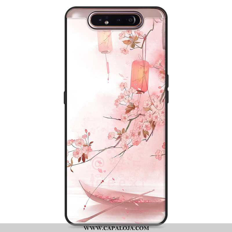 Capa Samsung Galaxy A80 Protetoras Feminino Telemóvel Branco, Capas Samsung Galaxy A80 Vintage Promo