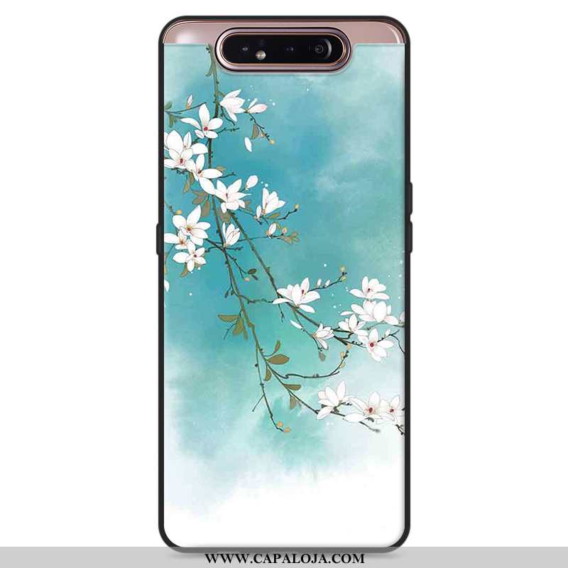 Capa Samsung Galaxy A80 Protetoras Feminino Telemóvel Branco, Capas Samsung Galaxy A80 Vintage Promo