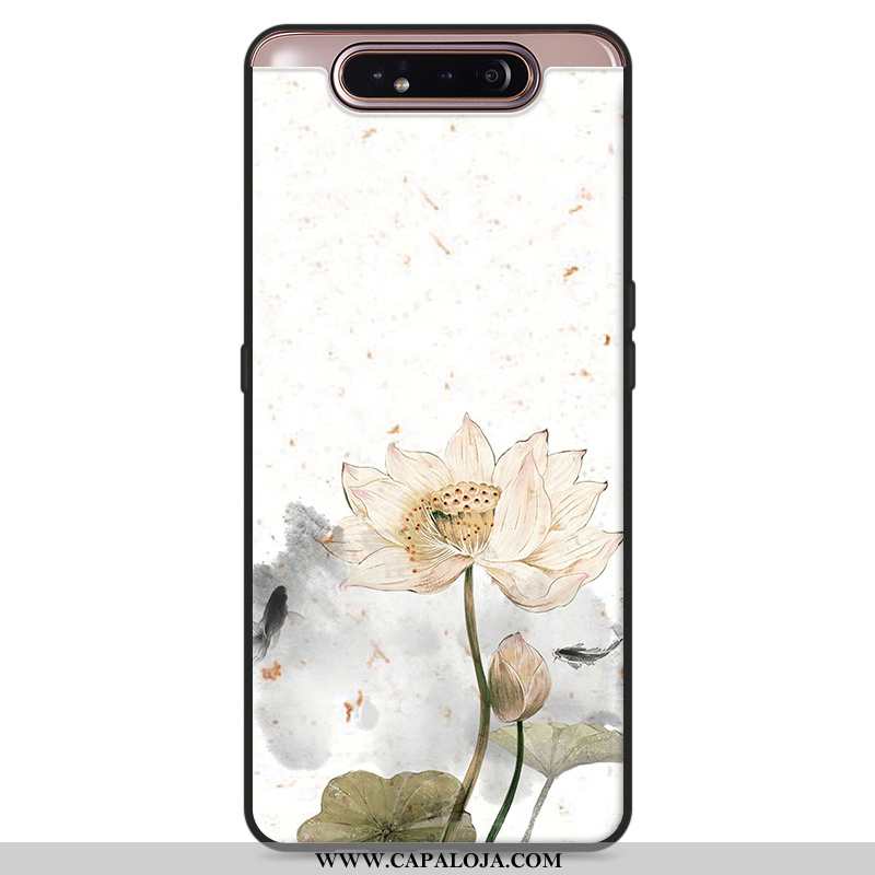 Capa Samsung Galaxy A80 Protetoras Feminino Telemóvel Branco, Capas Samsung Galaxy A80 Vintage Promo