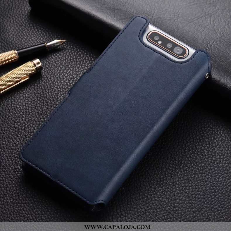 Capa Samsung Galaxy A80 Silicone Protetoras Telemóvel Cover Castanho, Capas Samsung Galaxy A80 Couro