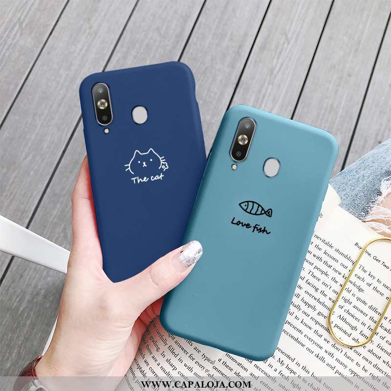 Capa Samsung Galaxy A8s Bonitos Silicone Capas Masculino Azul, Samsung Galaxy A8s Soft Baratos