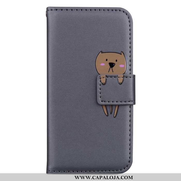 Capa Samsung Galaxy A8s Desenho Animado Antiqueda Cover Capas Laranja, Samsung Galaxy A8s Couro Bara