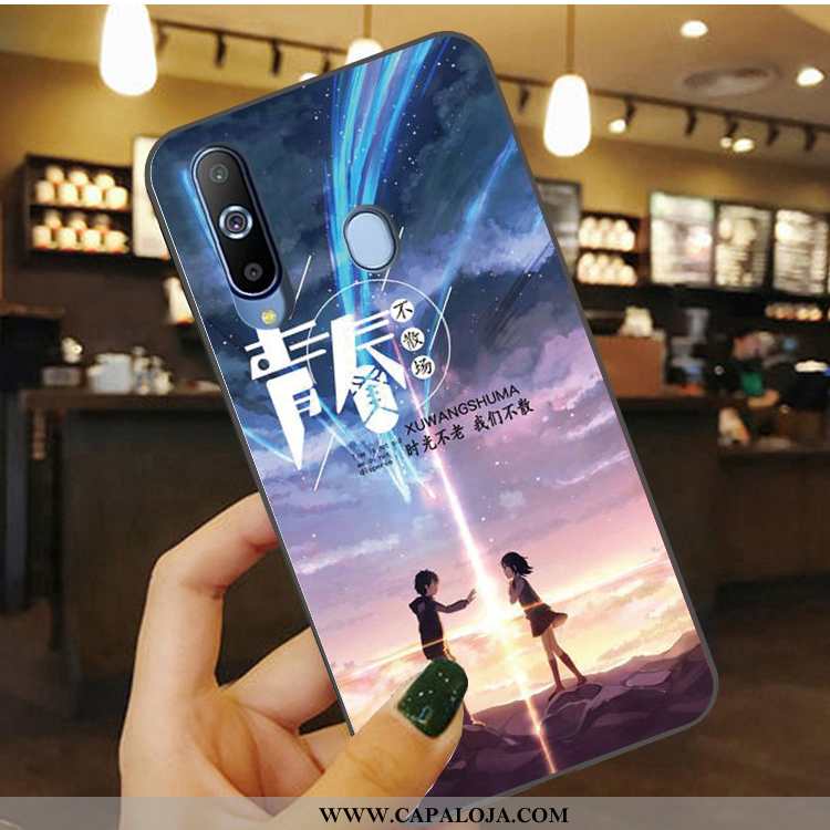 Capa Samsung Galaxy A8s Protetoras Azul Telemóvel Soft, Capas Samsung Galaxy A8s Silicone Promoção