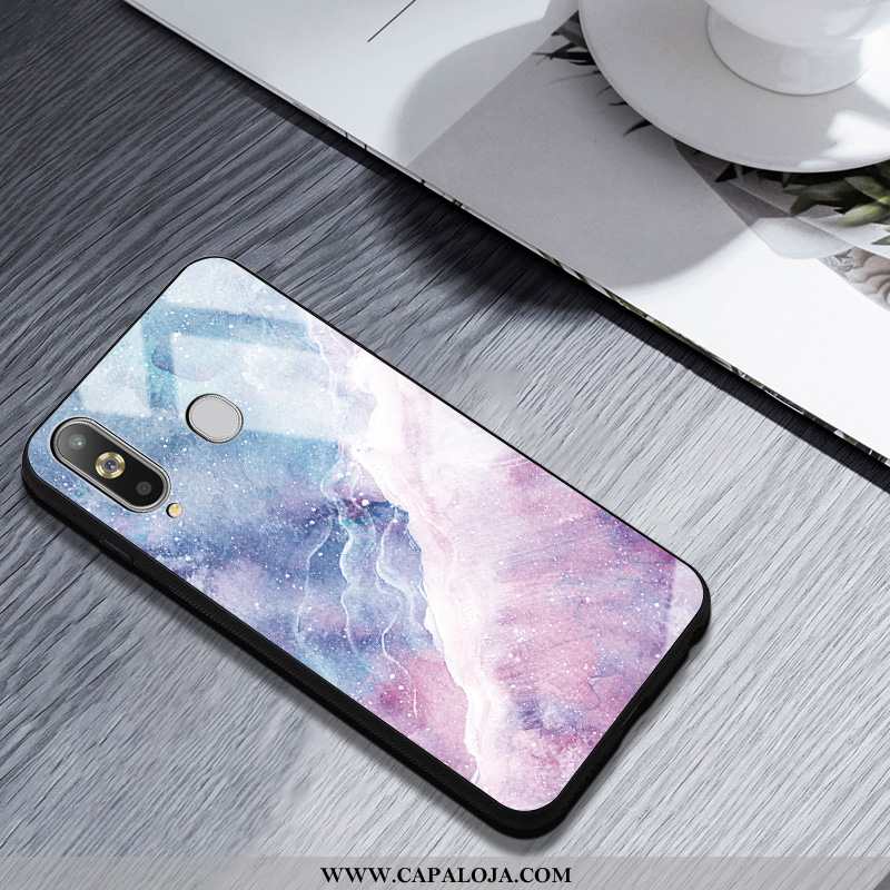 Capa Samsung Galaxy A8s Protetoras Capas Malha Vidro Rosa, Samsung Galaxy A8s Silicone Baratas