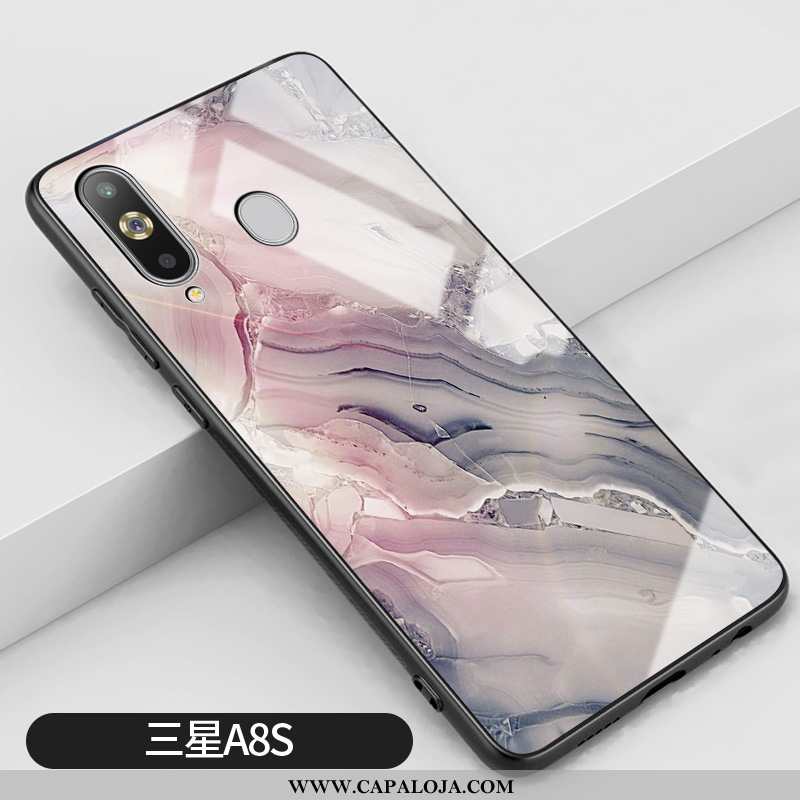 Capa Samsung Galaxy A8s Protetoras Capas Malha Vidro Rosa, Samsung Galaxy A8s Silicone Baratas