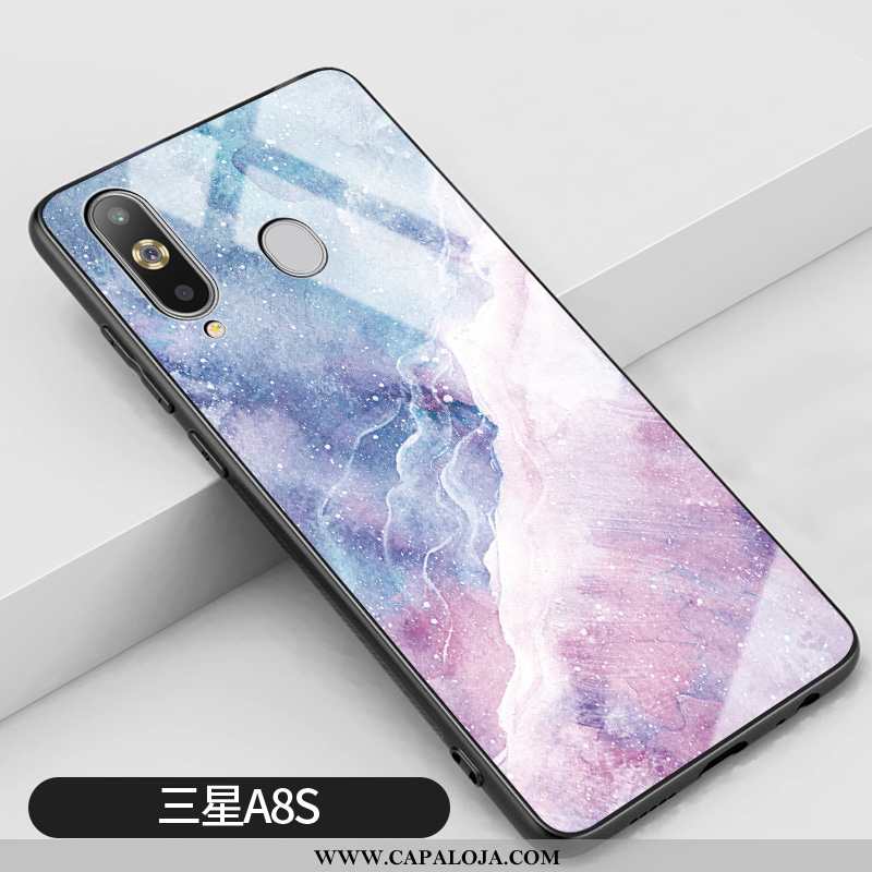 Capa Samsung Galaxy A8s Protetoras Capas Malha Vidro Rosa, Samsung Galaxy A8s Silicone Baratas