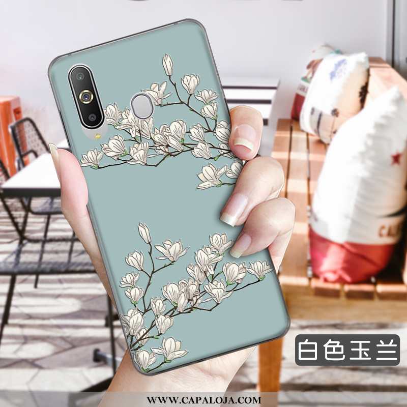 Capa Samsung Galaxy A8s Protetoras Soft Cases Antiqueda Azul, Capas Samsung Galaxy A8s Floral Barata