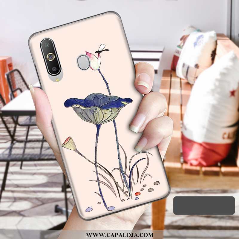 Capa Samsung Galaxy A8s Protetoras Soft Cases Antiqueda Azul, Capas Samsung Galaxy A8s Floral Barata