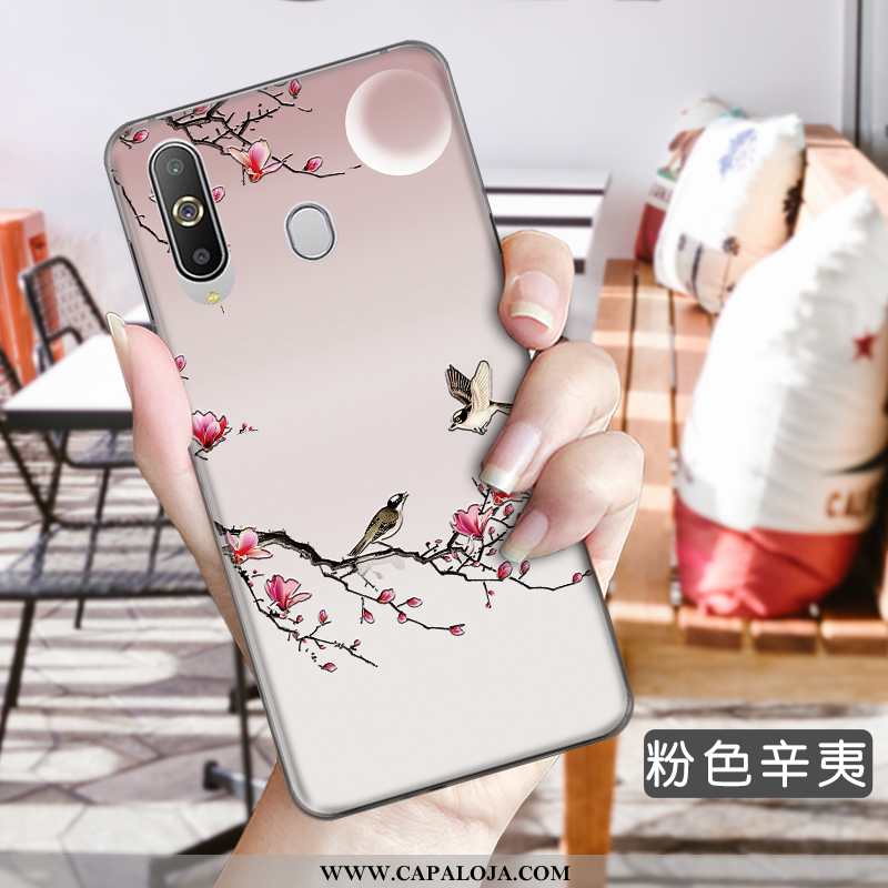 Capa Samsung Galaxy A8s Protetoras Soft Cases Antiqueda Azul, Capas Samsung Galaxy A8s Floral Barata