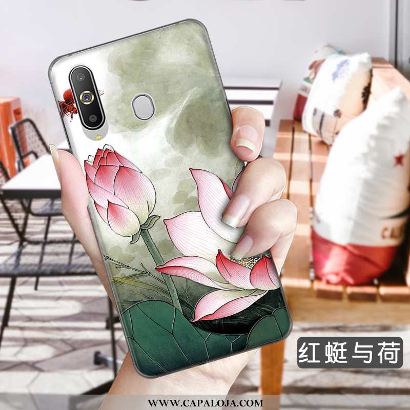 Capa Samsung Galaxy A8s Protetoras Soft Cases Antiqueda Azul, Capas Samsung Galaxy A8s Floral Barata