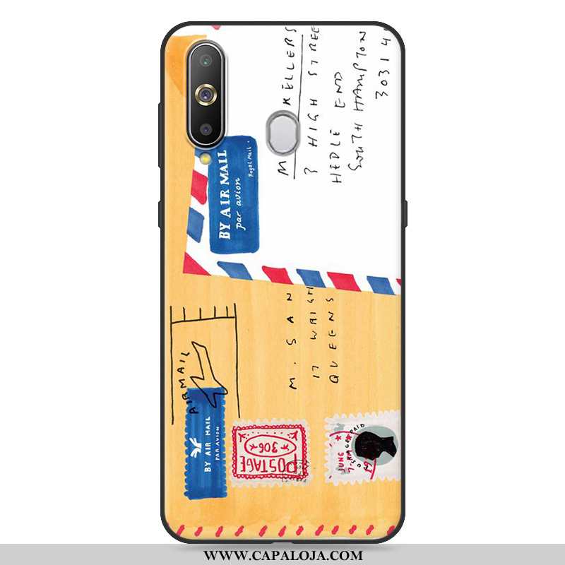 Capa Samsung Galaxy A8s Silicone Soft Amarelo Feminino, Capas Samsung Galaxy A8s Desenho Animado Pro