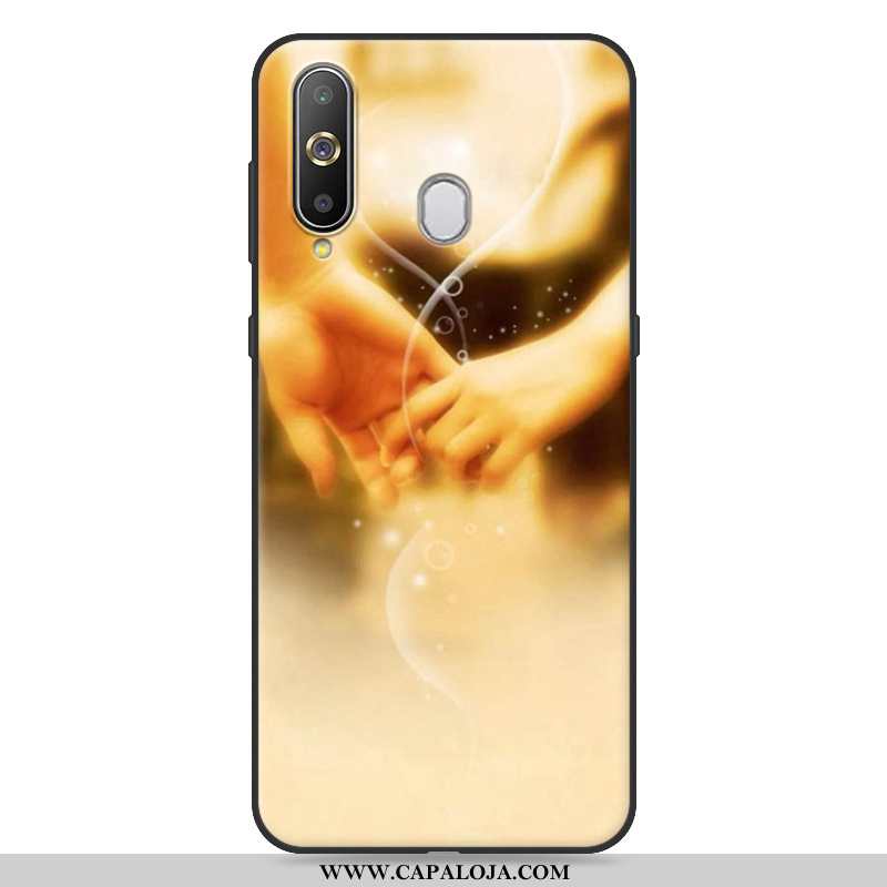 Capa Samsung Galaxy A8s Silicone Soft Amarelo Feminino, Capas Samsung Galaxy A8s Desenho Animado Pro