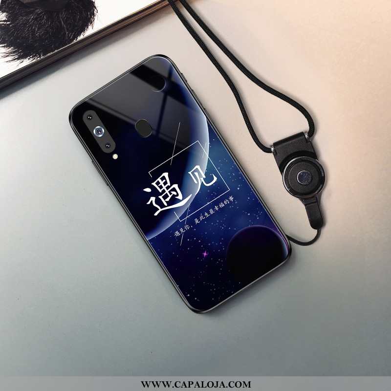 Capa Samsung Galaxy A8s Soft Masculino Estrelado Vidro Azul Escuro, Capas Samsung Galaxy A8s Proteto