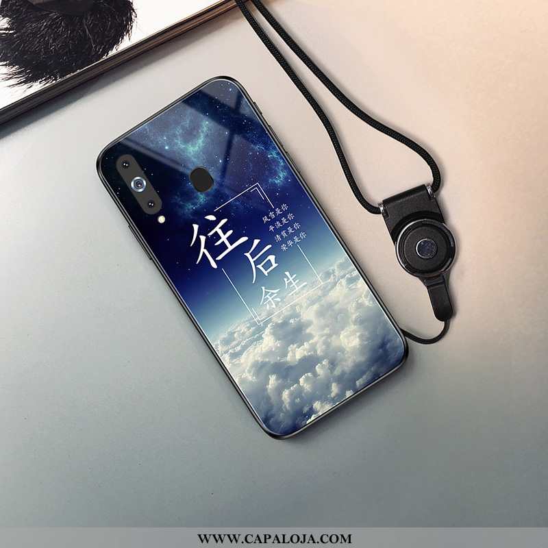 Capa Samsung Galaxy A8s Soft Masculino Estrelado Vidro Azul Escuro, Capas Samsung Galaxy A8s Proteto