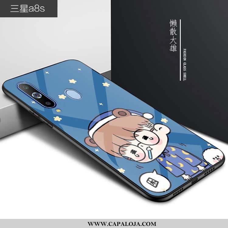 Capa Samsung Galaxy A8s Vidro Antiqueda Azul Cases, Capas Samsung Galaxy A8s Personalizado Baratas