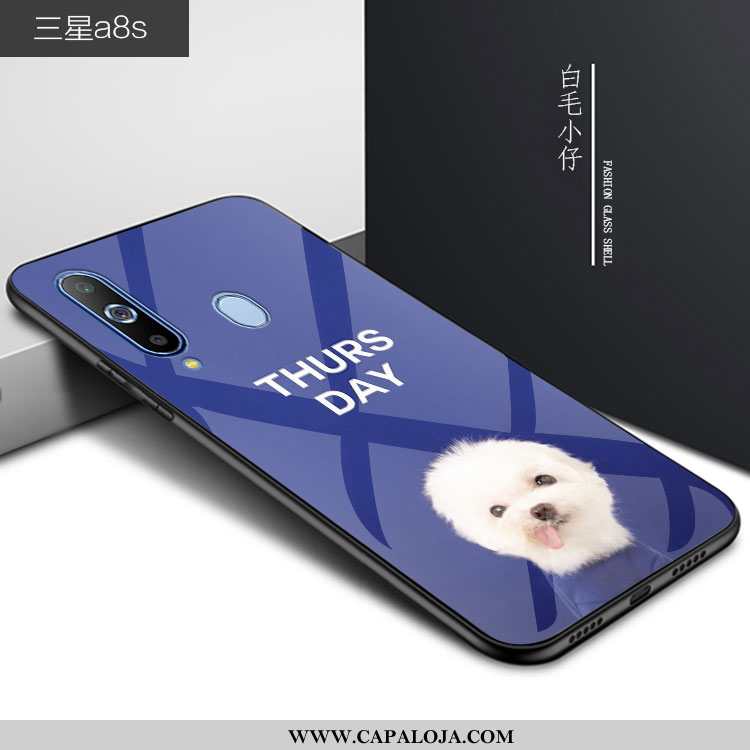 Capa Samsung Galaxy A8s Vidro Antiqueda Azul Cases, Capas Samsung Galaxy A8s Personalizado Baratas