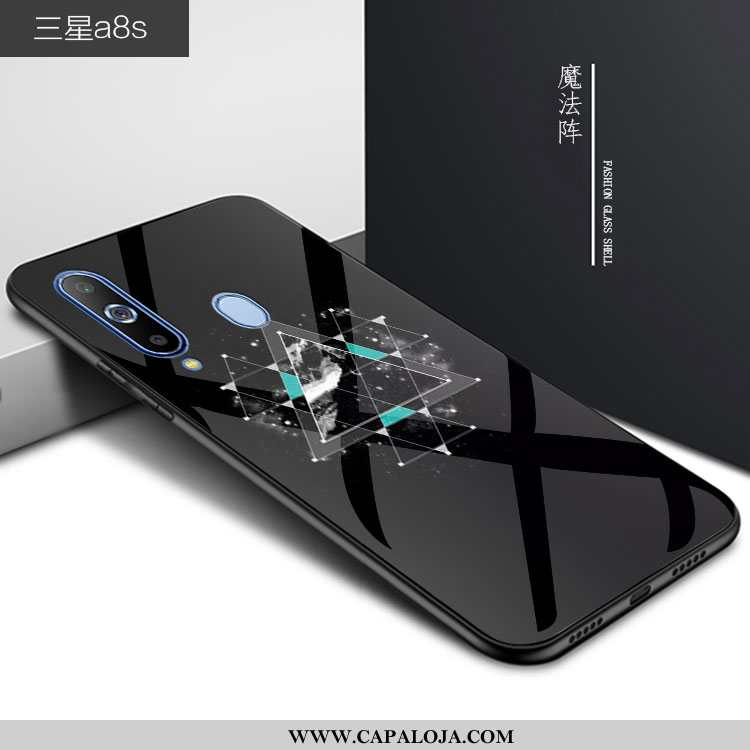 Capa Samsung Galaxy A8s Vidro Simples 2020 Capas Preto, Samsung Galaxy A8s Personalizada Baratos