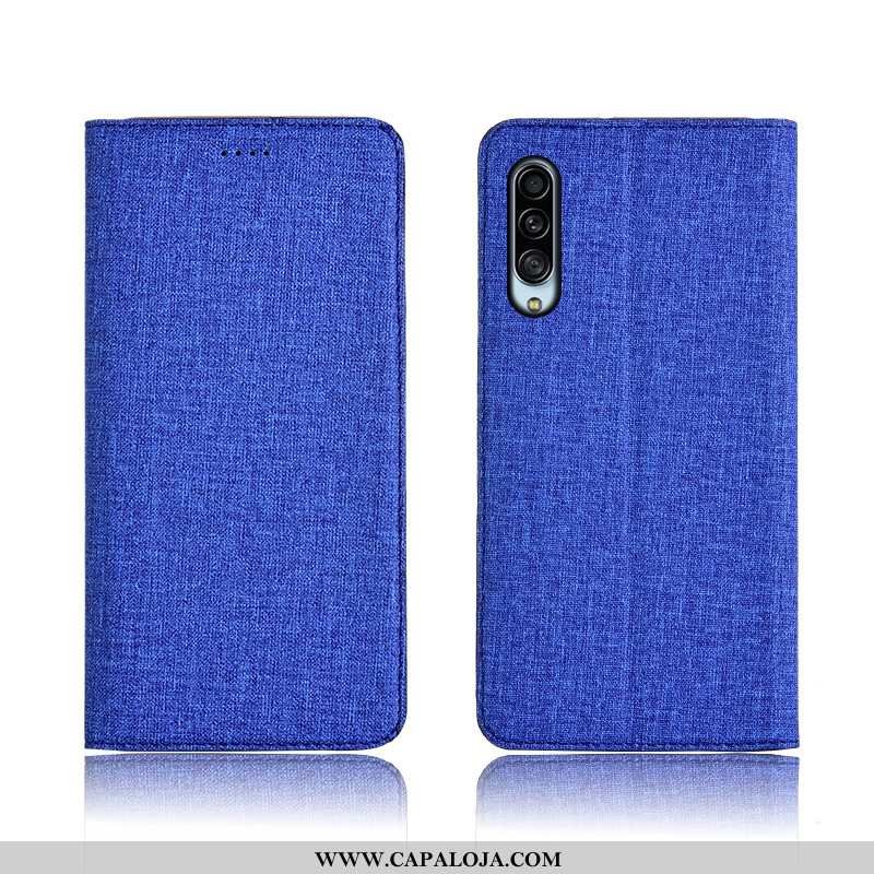 Capa Samsung Galaxy A90 5g Couro Masculino Antiqueda Completa Azul, Capas Samsung Galaxy A90 5g Prot