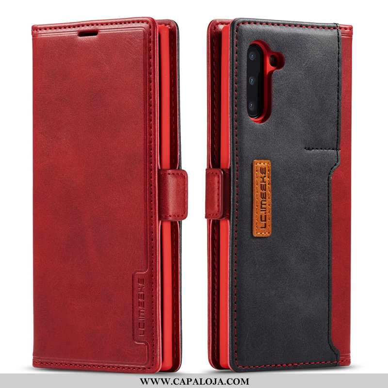 Capa Samsung Galaxy Note 10 Couro Genuíno Capas Marrom Completa Castanho, Samsung Galaxy Note 10 Sim