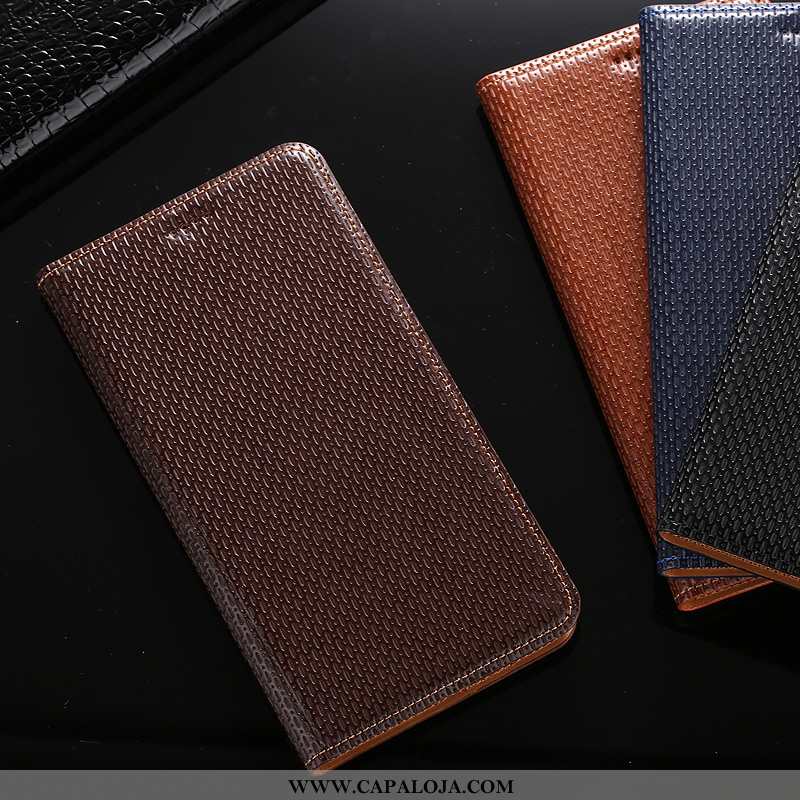 Capa Samsung Galaxy Note 10 Couro Genuíno Cover Capas Cases Castanho, Samsung Galaxy Note 10 Proteto