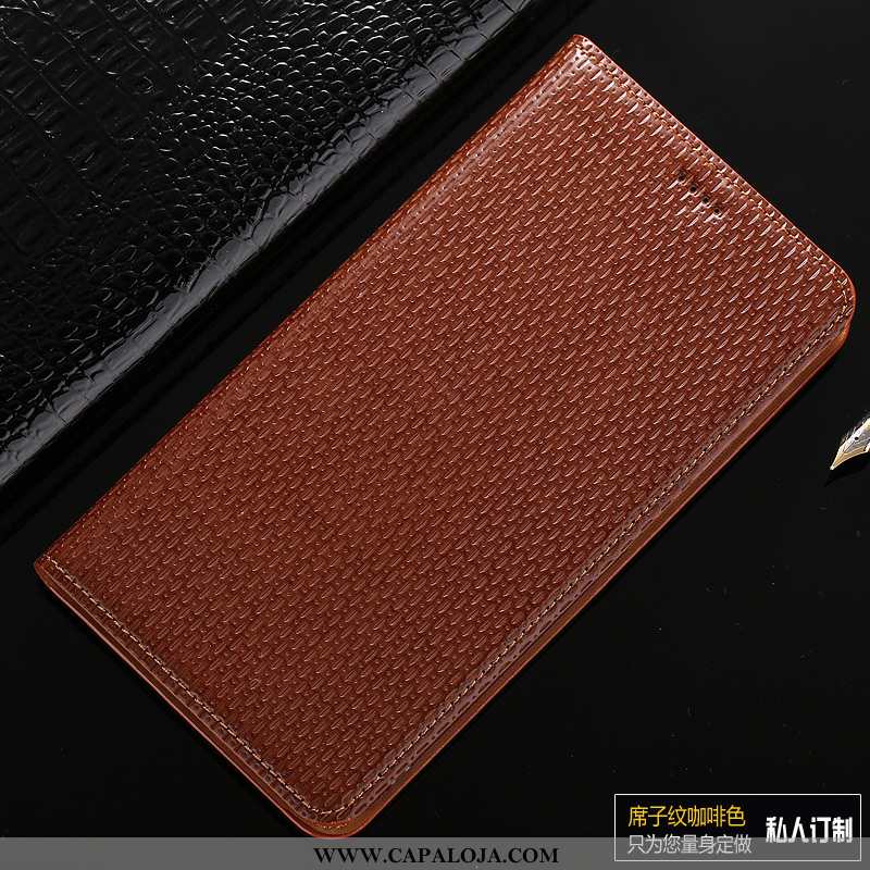 Capa Samsung Galaxy Note 10 Couro Genuíno Cover Capas Cases Castanho, Samsung Galaxy Note 10 Proteto