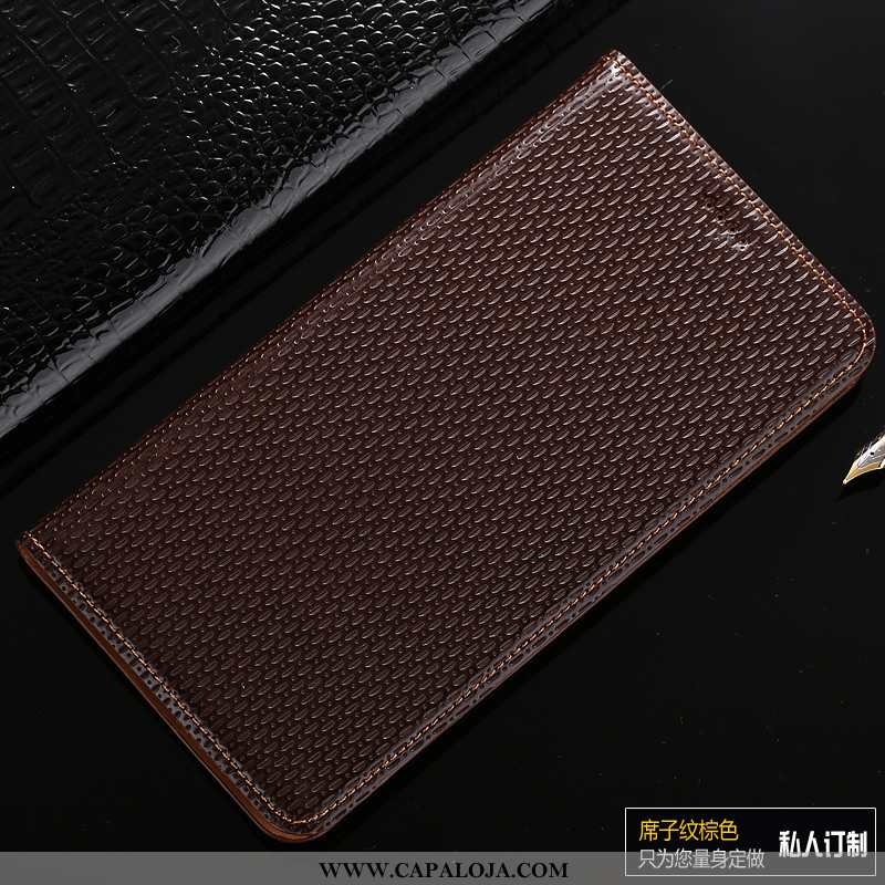 Capa Samsung Galaxy Note 10 Couro Genuíno Cover Capas Cases Castanho, Samsung Galaxy Note 10 Proteto