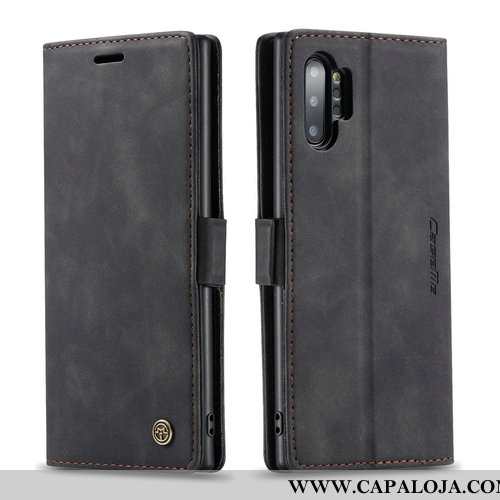 Capa Samsung Galaxy Note 10+ Criativas Negócio Capas Nova Castanho, Samsung Galaxy Note 10+ Couro Co