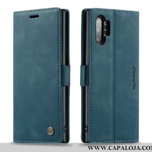 Capa Samsung Galaxy Note 10+ Criativas Negócio Capas Nova Castanho, Samsung Galaxy Note 10+ Couro Co