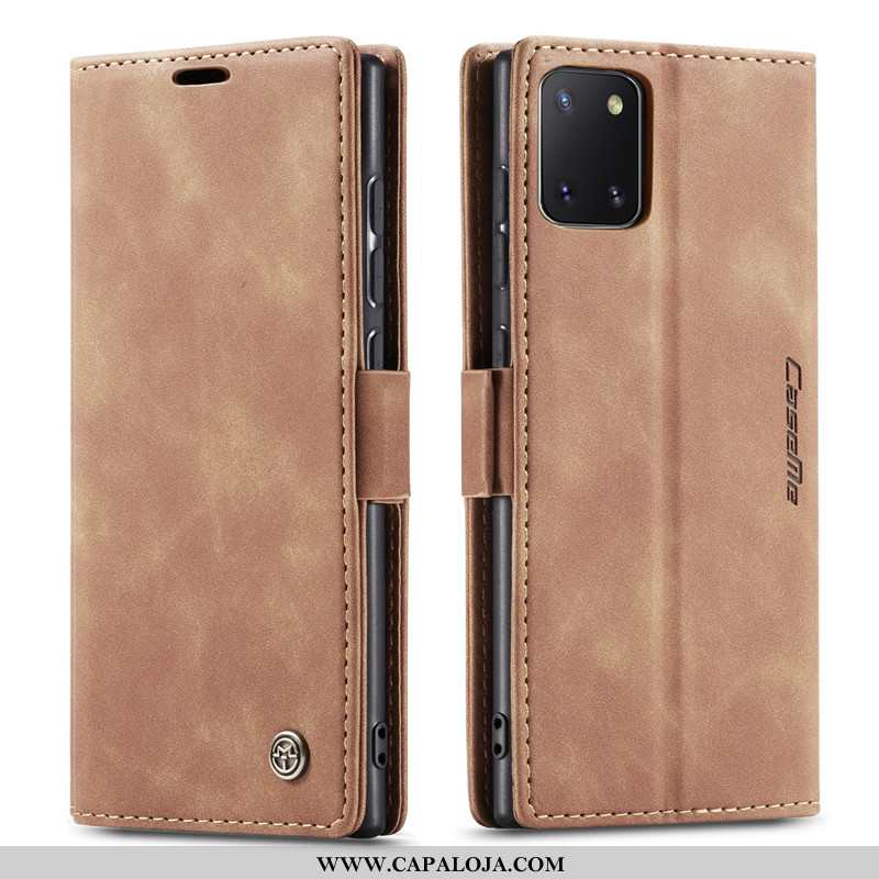 Capa Samsung Galaxy Note 10 Lite Couro Cases Antiqueda Caqui, Capas Samsung Galaxy Note 10 Lite Cria