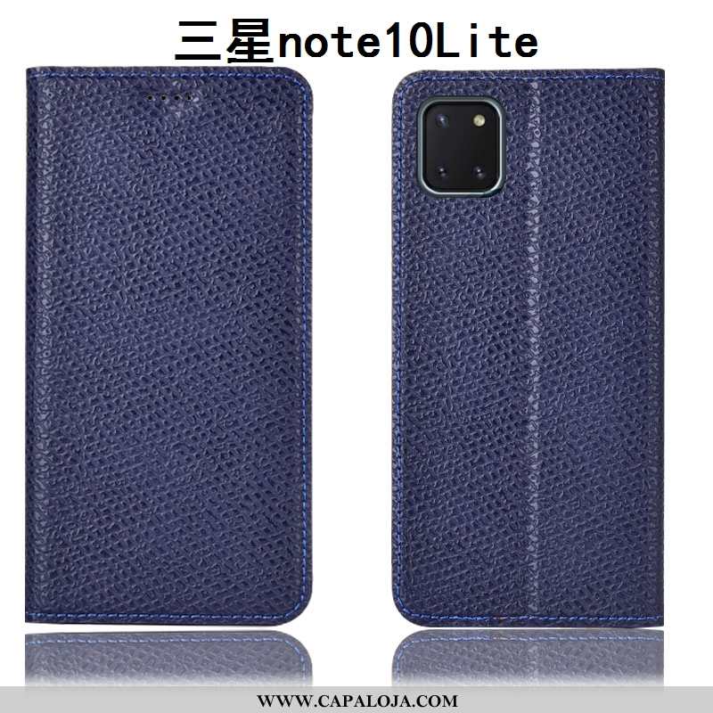 Capa Samsung Galaxy Note 10 Lite Protetoras Completa Telemóvel Cases Azul Escuro, Capas Samsung Gala