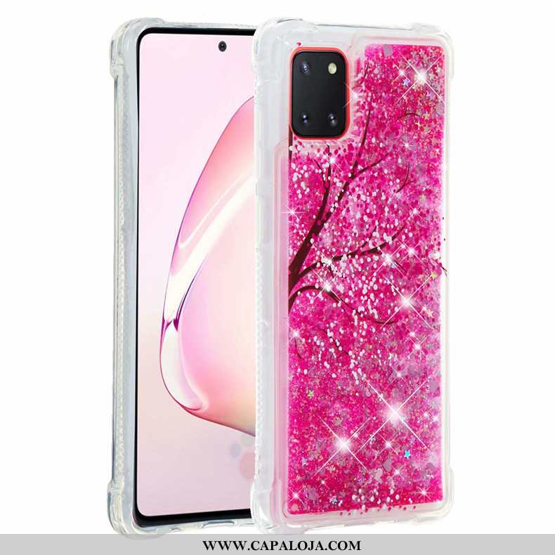 Capa Samsung Galaxy Note 10 Lite Soft Cases Vermelha Capas Rosa, Samsung Galaxy Note 10 Lite Cola Ba