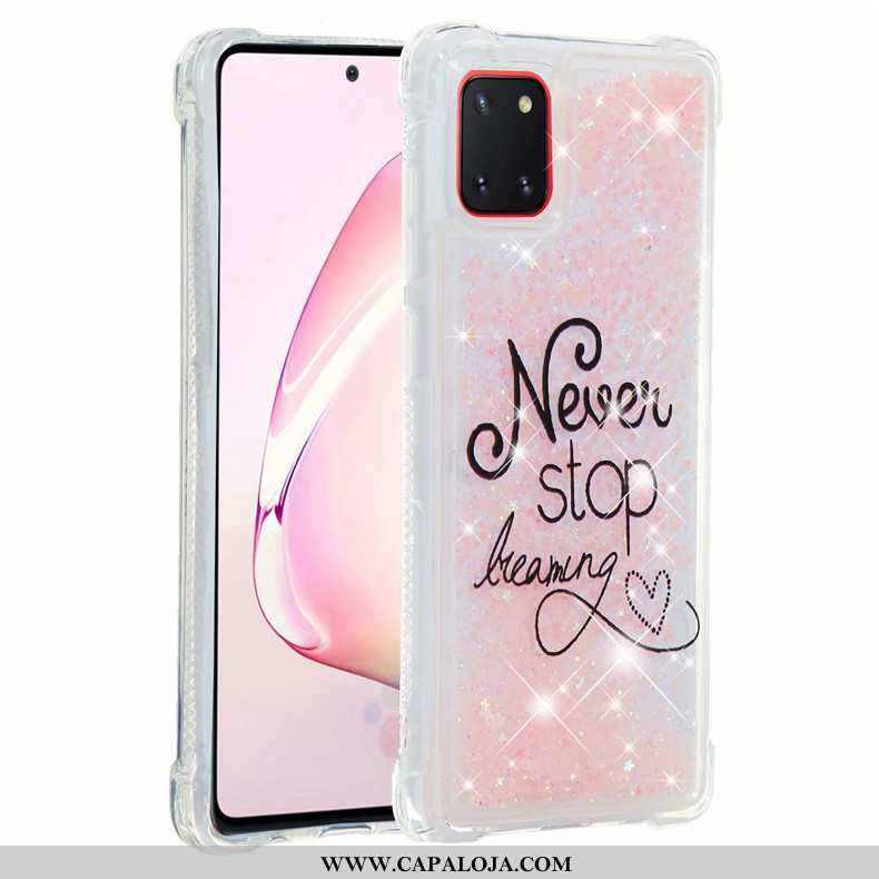 Capa Samsung Galaxy Note 10 Lite Soft Cases Vermelha Capas Rosa, Samsung Galaxy Note 10 Lite Cola Ba