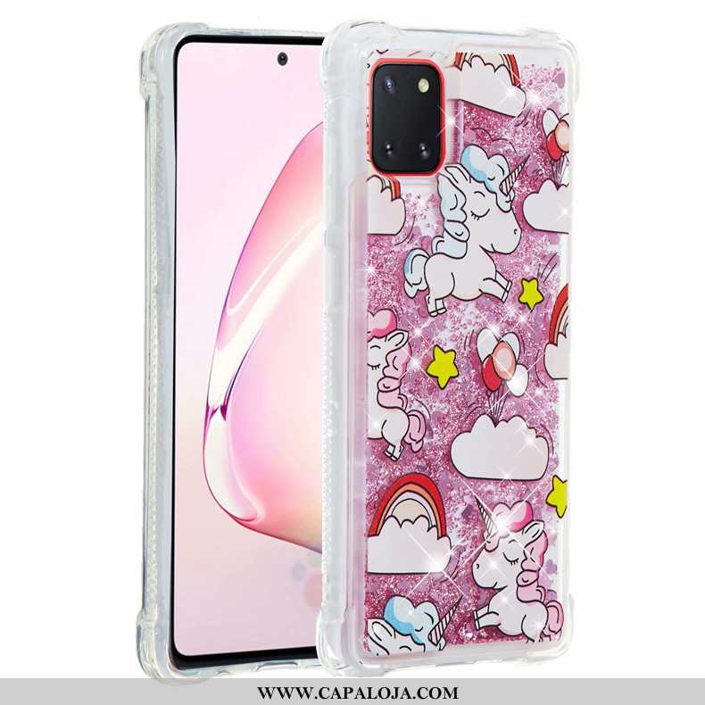 Capa Samsung Galaxy Note 10 Lite Soft Cases Vermelha Capas Rosa, Samsung Galaxy Note 10 Lite Cola Ba