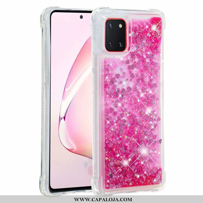 Capa Samsung Galaxy Note 10 Lite Soft Cases Vermelha Capas Rosa, Samsung Galaxy Note 10 Lite Cola Ba