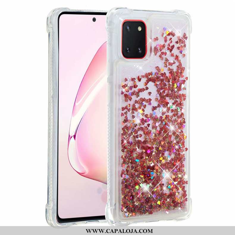 Capa Samsung Galaxy Note 10 Lite Soft Cases Vermelha Capas Rosa, Samsung Galaxy Note 10 Lite Cola Ba